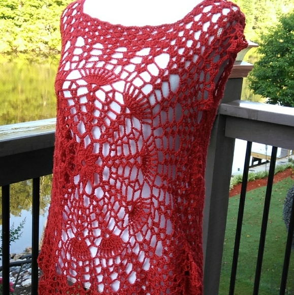 Tops - 🌸Top, Shirt, Lace, Handmade, Crochet